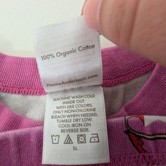 Hanna Andersson 100 Wonder Woman Pajama Set Girls Size 4 Pink Organic Cotton - Picture 6 of 8